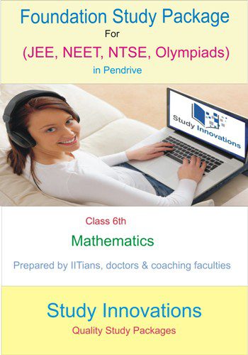 Class 6th Math Study Material for JEE Foundation, NEET Foundation, CBSE Foundation