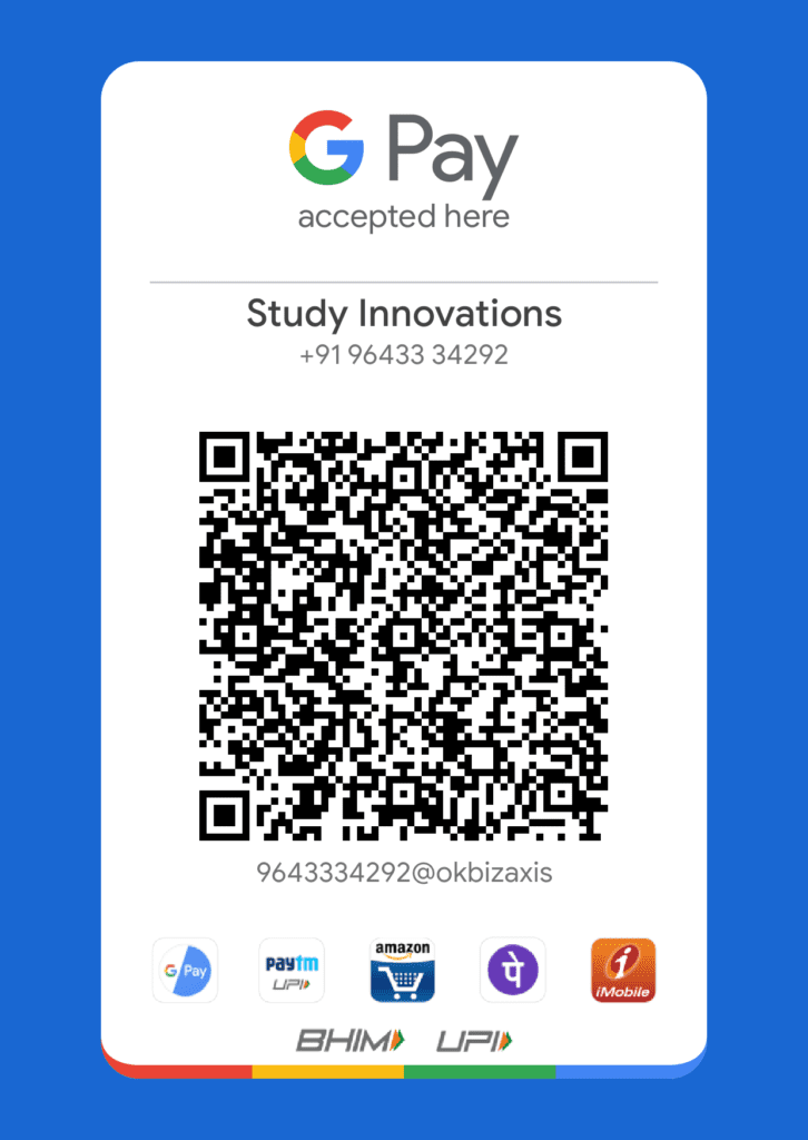 Study Innovations Google Pay QR Code