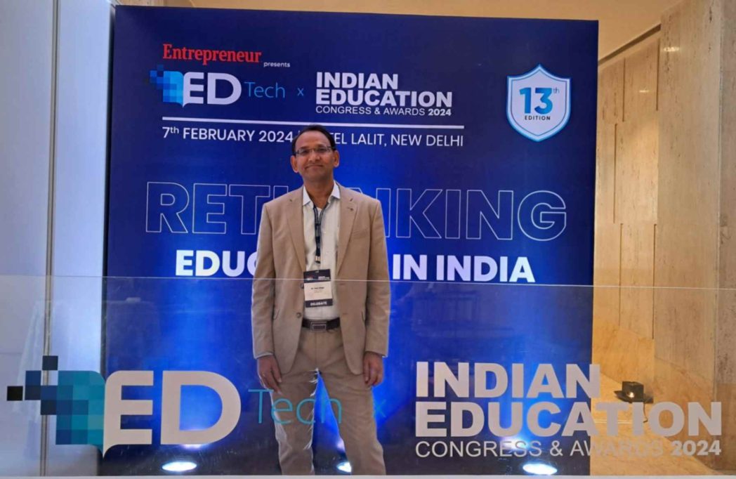 Dr. R Singh M.D. Study Innovations at Indian Education Congress & Awards 2024 at Hotel The Lalit, New Delhi on behalf of Study Innovations & Teaching Care 