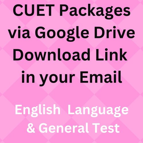 CUET Study Material English Language & General Test Via Google Drive Download link in Email